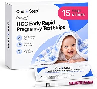 One Step 15 Pregnancy Test Strips, Detect 6 Days Befeore Expected Period | 99% Accurate Pregnancy Test, At Home Pregnancy Test, Early Detection Pregnancy Test, Wide Width Pregnancy Tests