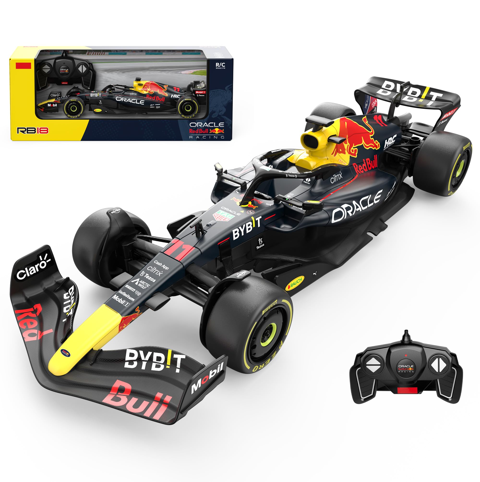 Voltz Toys Authentic Licensed 1:18 F1 RedBull Rb18 NO.11 Car Remote Control Car 