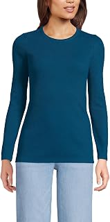 Lands' End T-shirt da donna in cotone a coste
