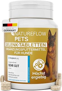 Joint Tablets for Dogs, Made in Germany with Green-Lipped Mussel, MSM and Devil's Claw, No Capsules, High Acceptance Joint Tablets for Dogs, Pack of 100