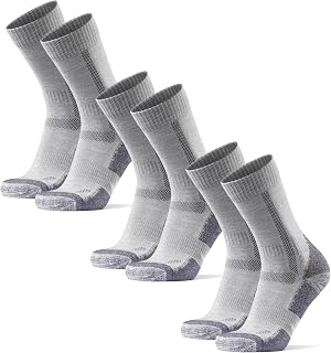 DANISH ENDURANCE Hiking Socks, Breathable Merino Wool Walking Socks with Anti Blister Cushioning, for Men & Women, Unisex, 3 Pack