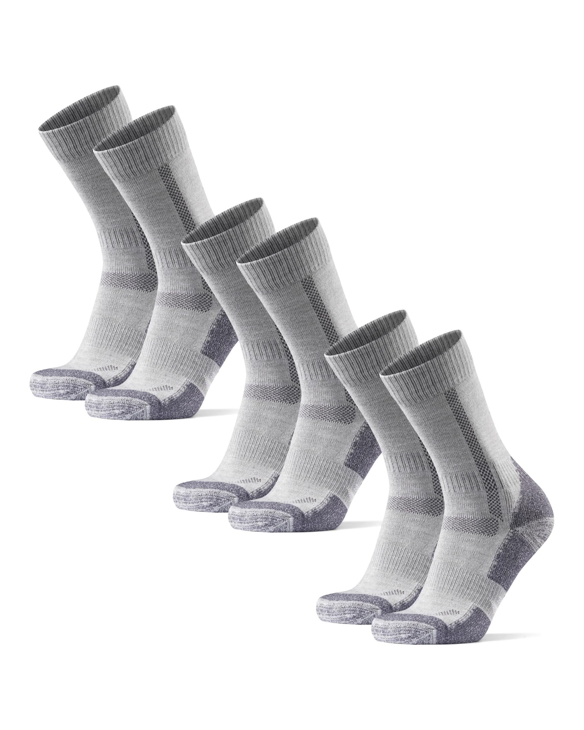 DANISH ENDURANCE Hiking Socks, Breathable Merino Wool Walking Socks with Anti Bl