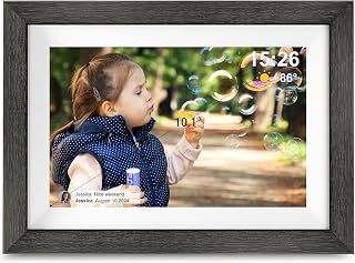 Frameo Digital Photo Frame,10.1 Inch WiFi Smart Digital Picture Frame with HD IPS Touch Screen,Auto-Rotate,Send Pictures from Anywhere via Frameo APP,Gifts for Mom