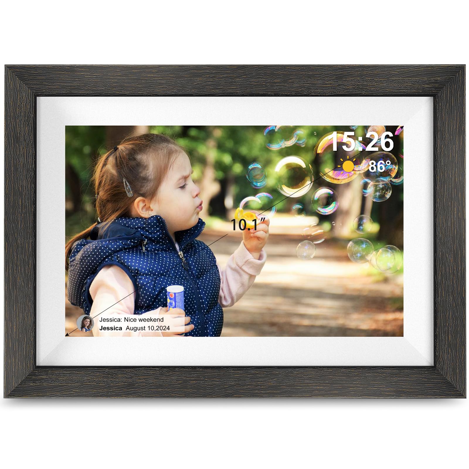 Frameo Digital Photo Frame,10.1 Inch WiFi Smart Digital Picture Frame with HD IP