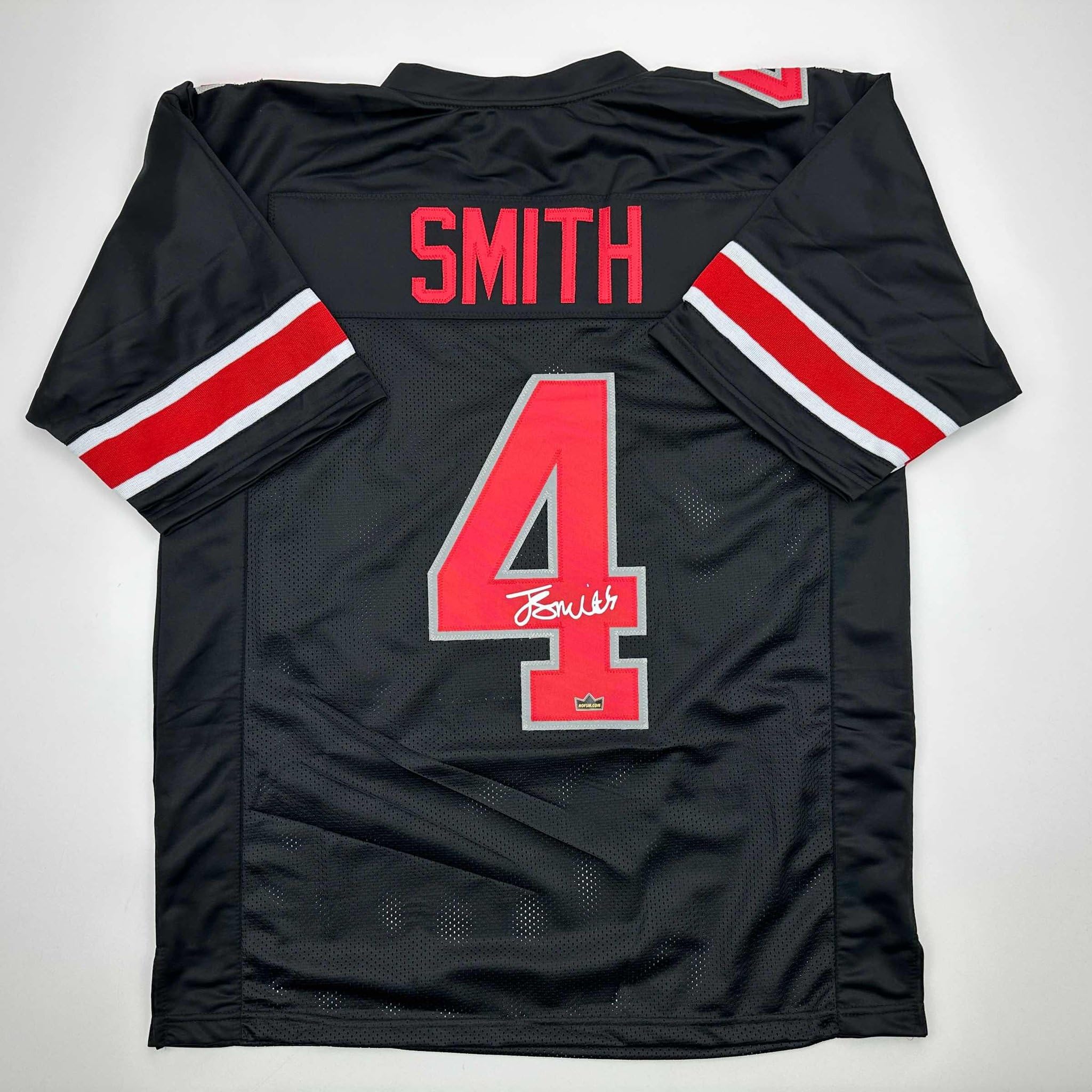 Facsimile Autographed Jeremiah Smith Ohio State Black Reprint Laser Auto College