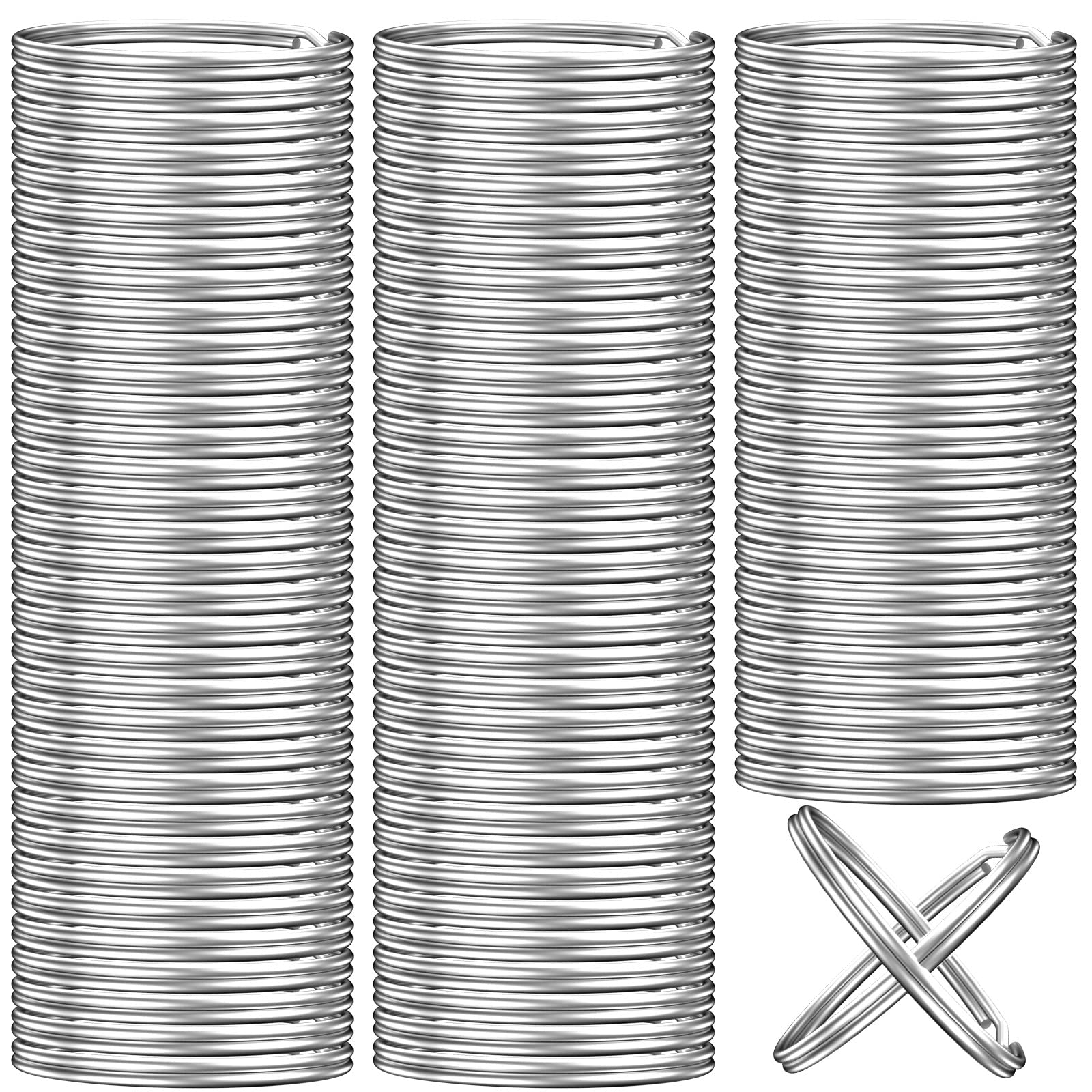 100PCS Key Rings Bulk, Split Key Rings, Keychain Rings and Crafts 1 inch (25mm)