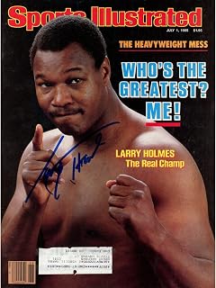 Larry Holmes Autographed/Signed 7/1/85 Magazine Beckett