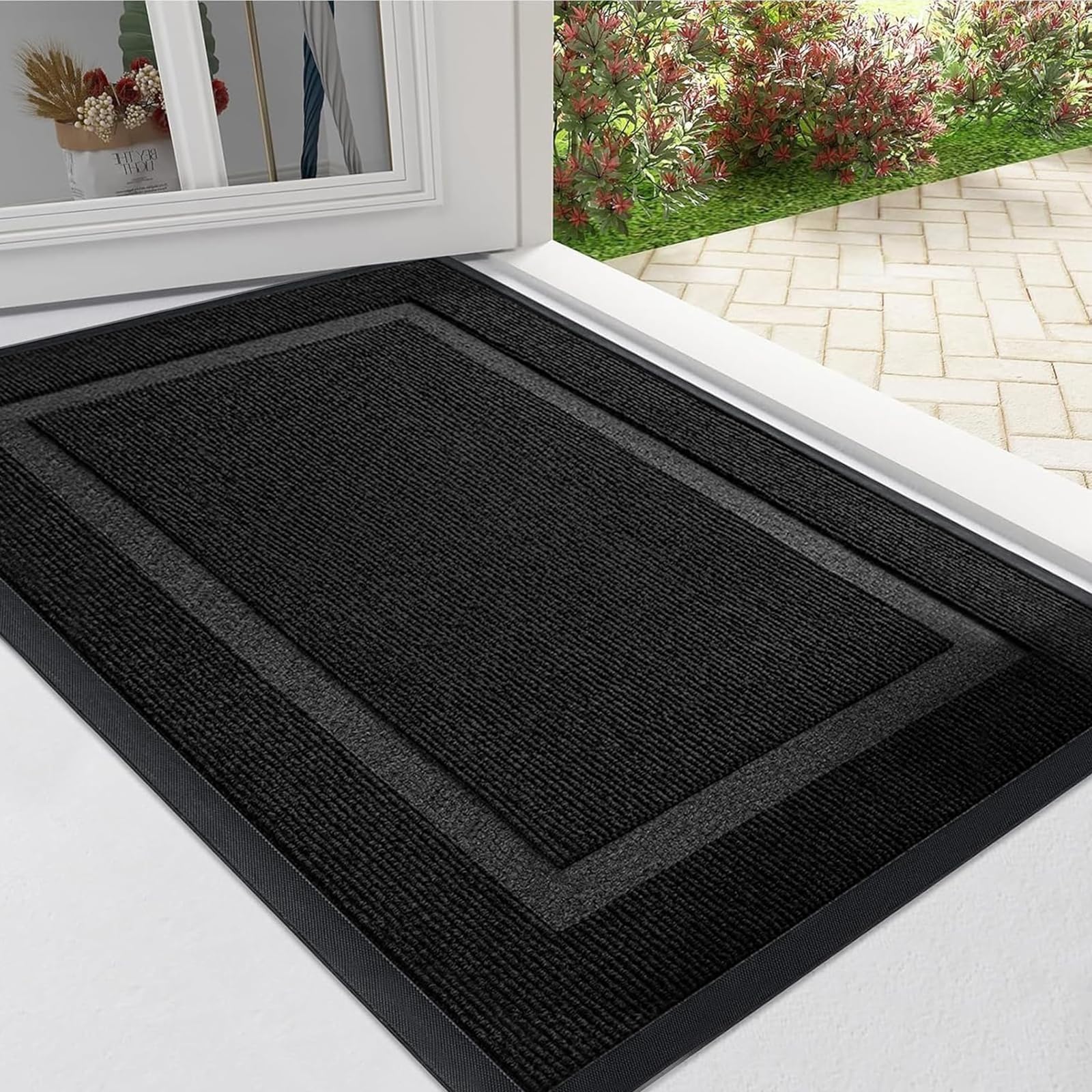 Arotive Front Door Mat Outdoor Indoor Entrance, Non Slip Durable Doormat | Heavy