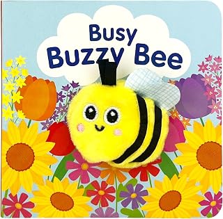 Busy Buzzy Bee Finger Puppet Board Book, Ages 1 - 3