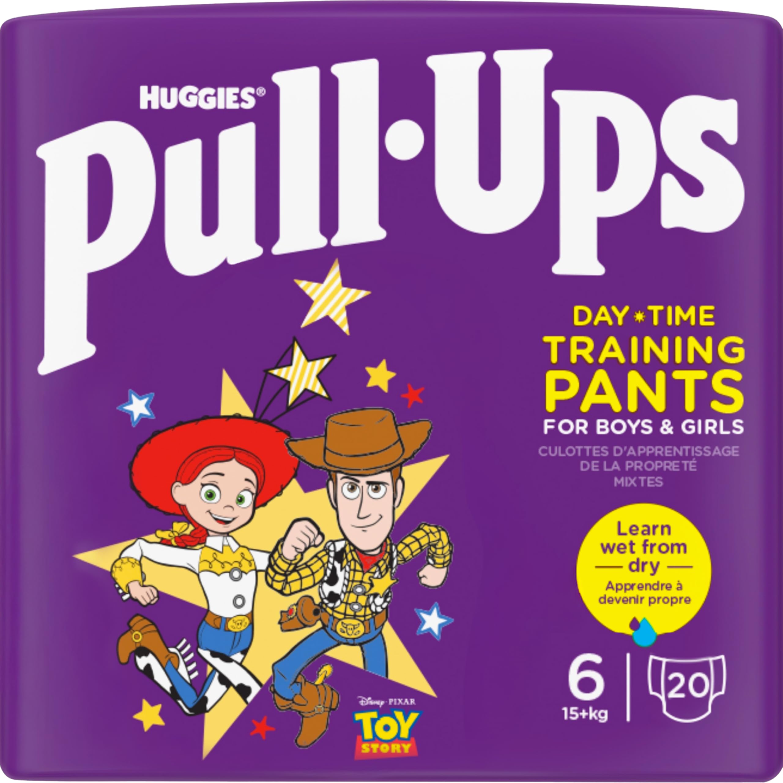 Huggies Pull-Ups, Trainers Day Nappy Pants for 2-4 Years, Size 6-7 Pull Up Nappi