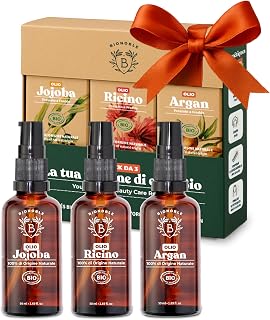 BIONOBLE Organic Women's Gift Box – Castor Oil, Argan, Jojoba – 3 x 50 ml