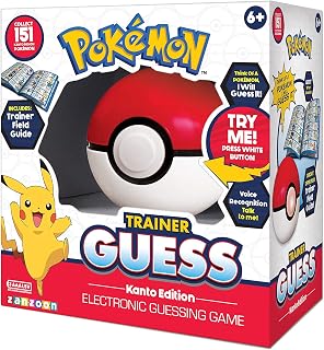 Pokemon Trainer Guess - Kanto Edition (English Version) - A Game by Asmodee | Ages 6+ - 1 Players - < 15 Minute Playtime - Board Games - Strategy/Family Game