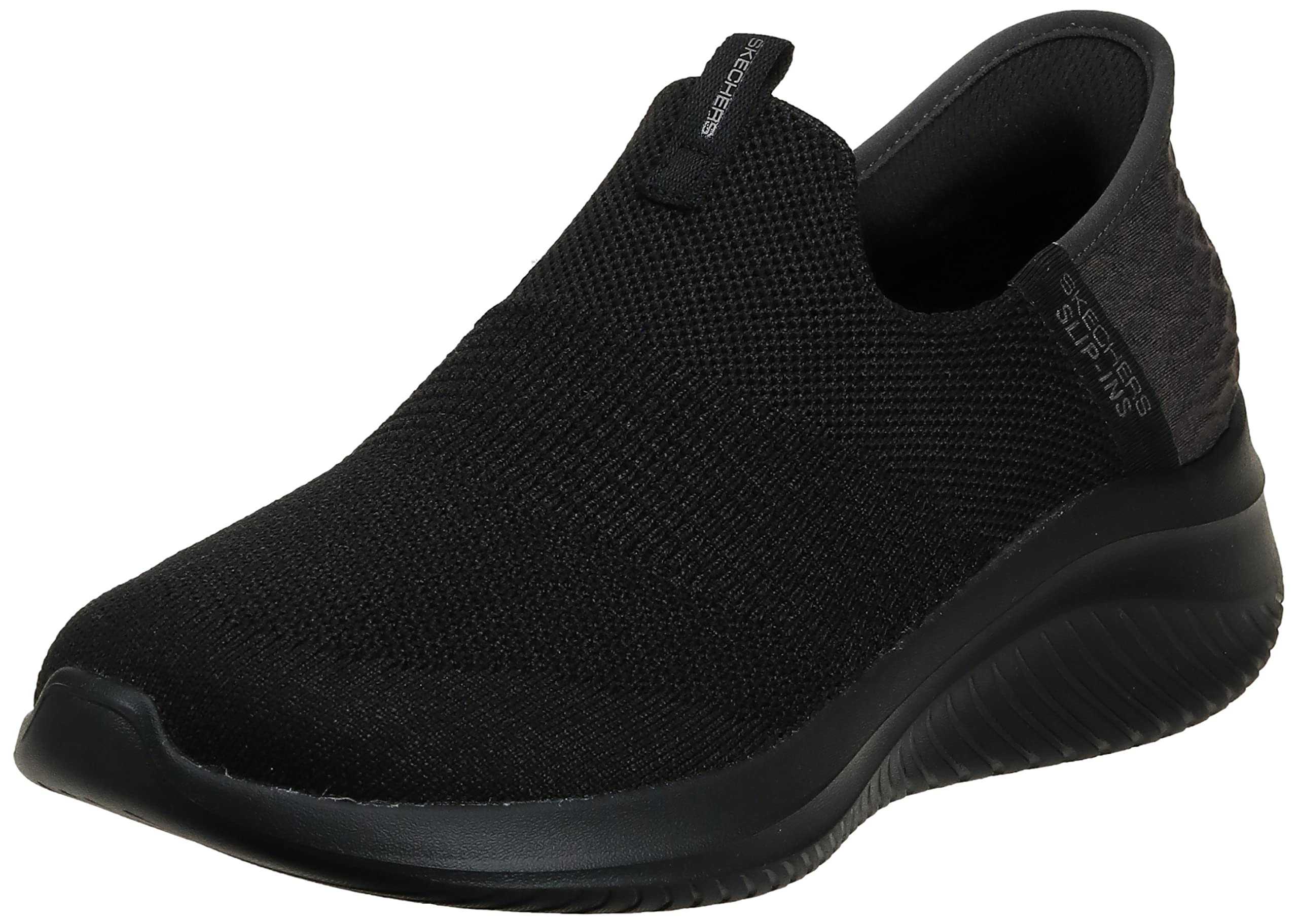 Skechers Women's Hands Free Slip-in Ultra Flex 3.0 Smooth Step Sneaker, Black Kn