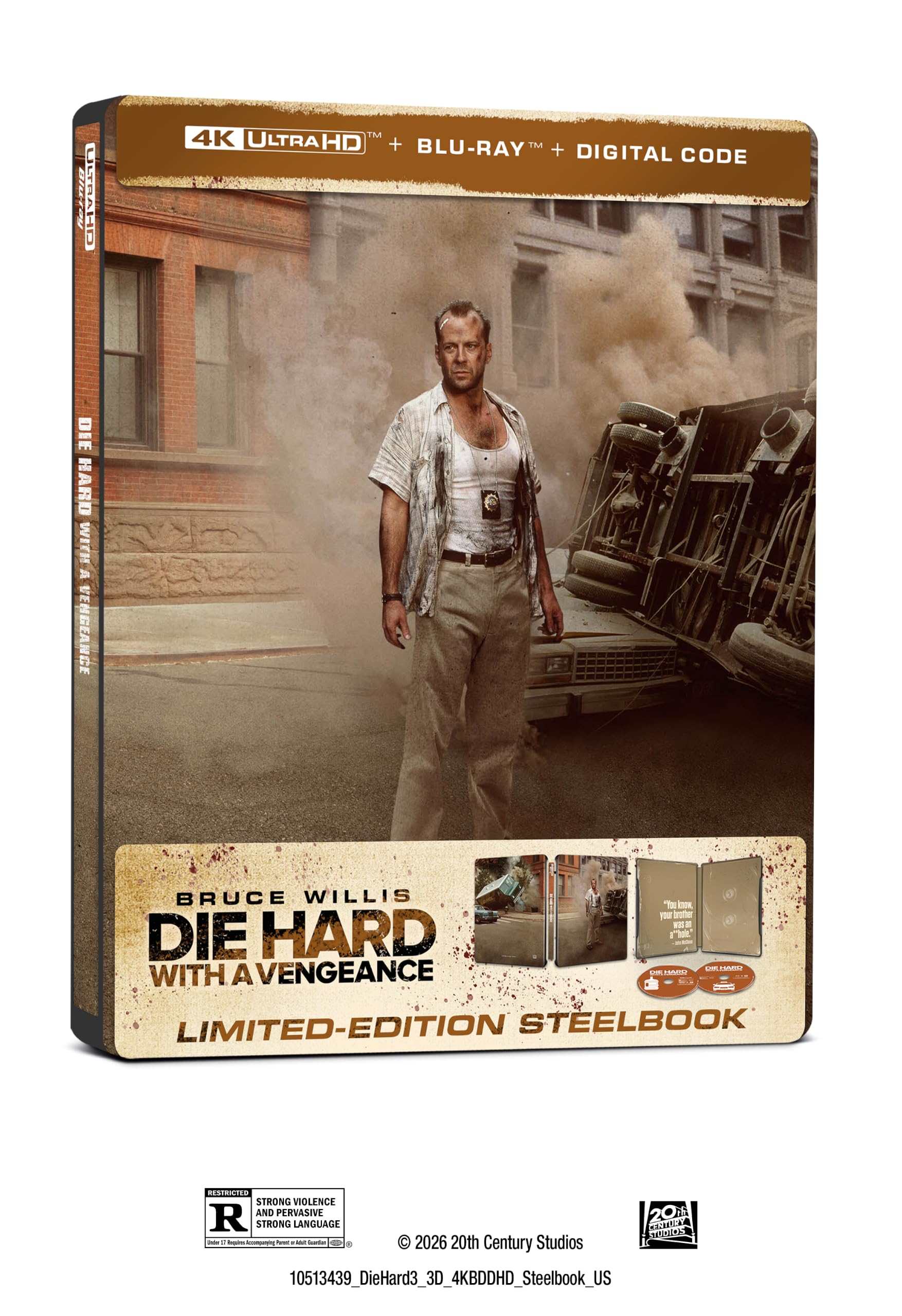 Die Hard With A Vengeance (1995) - 4K UHD/BD Combo + Digital + Steelbook