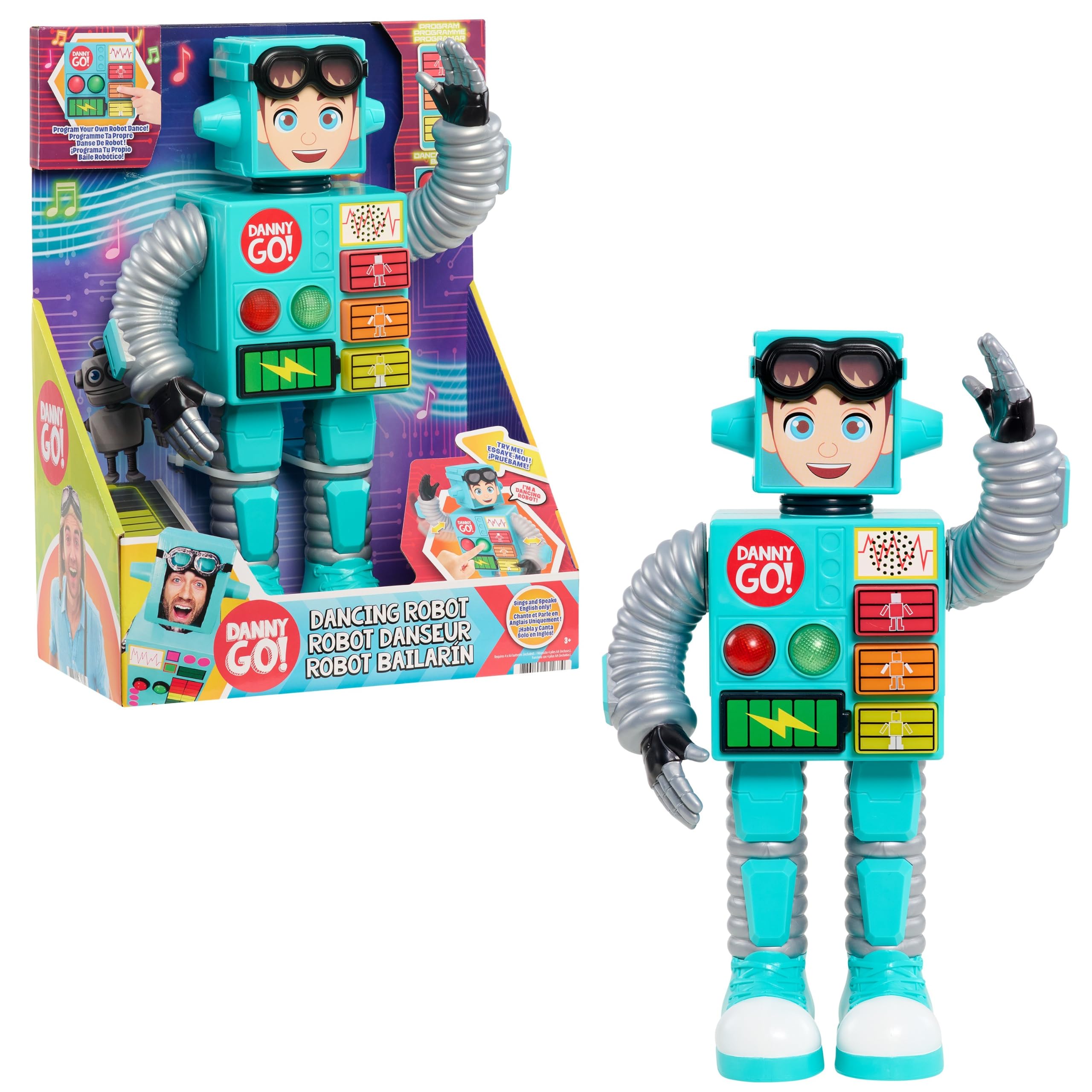 Danny Go! Dancing Robot, Interactive Dancing Toy Programmable Dance Moves | 2 Da