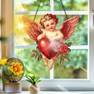 Colorful Acrylic Suncatcher Angel Hanging Rainbow Wall Decor Balcony Indoor Outdoor Christmas Decoration 20 x 20 cm CH#113