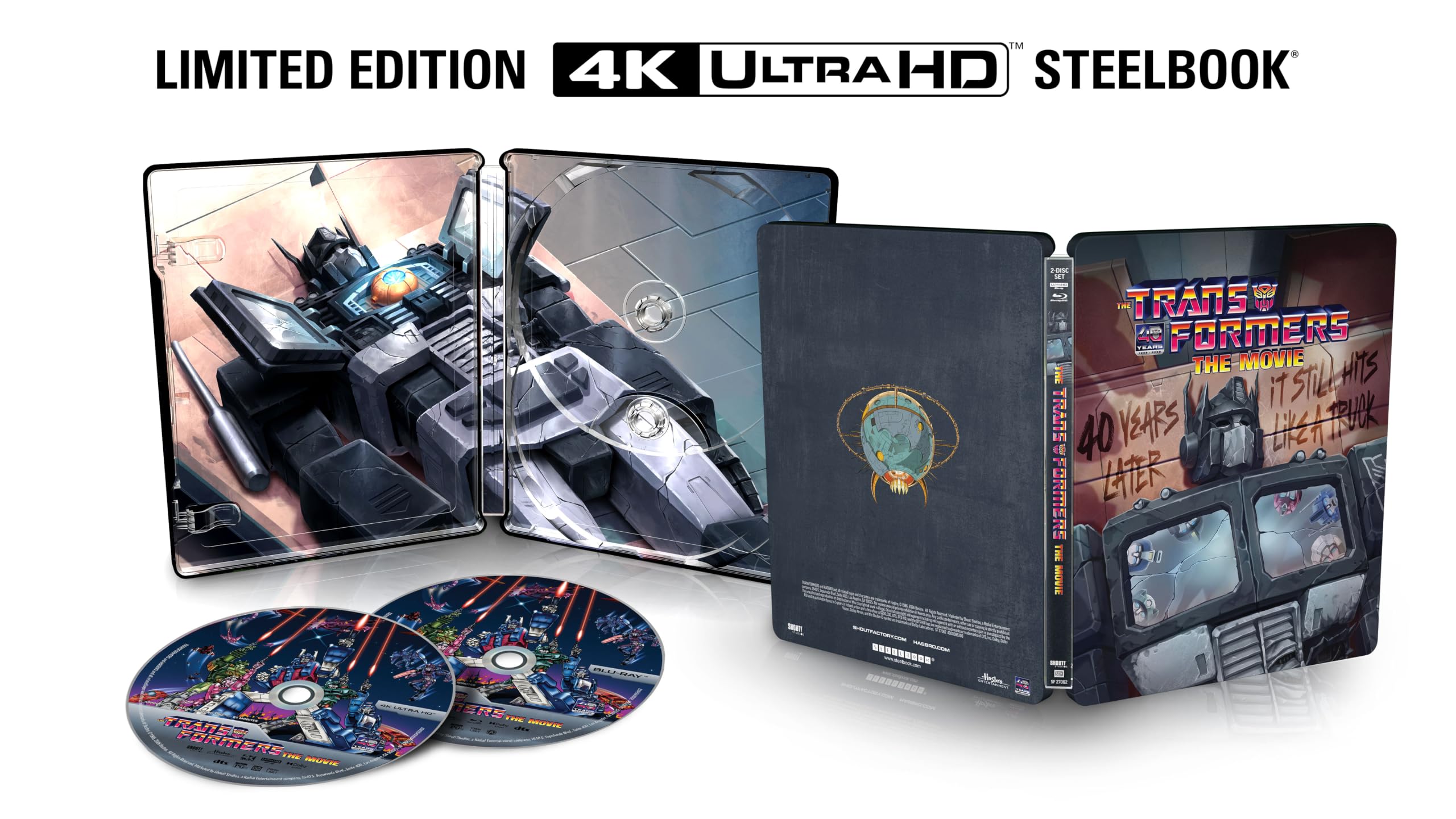 The Transformers: The Movie : 40th Anniversary Limited Edition Steelbook [4K UHD