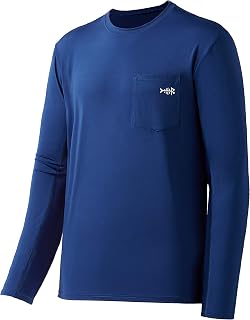 BASSDASH Men's Long Sleeve T-Shirt UPF 50+ Performance UV Sun Protection Fishing Hiking Sports Shirts