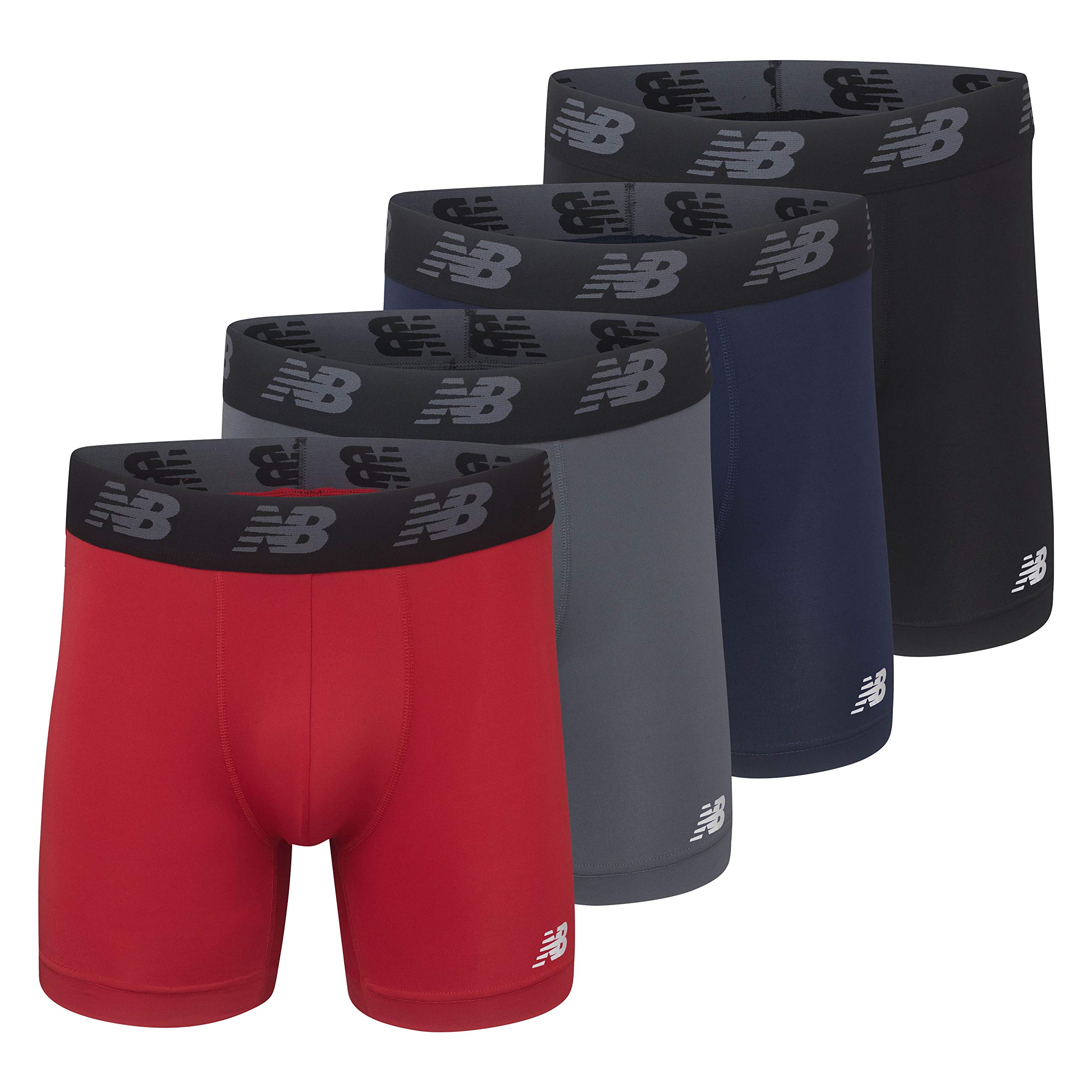 New Balance Premium 6 Inch with Fly 3 Pack Men's Boxer Shorts (Pack of 1)