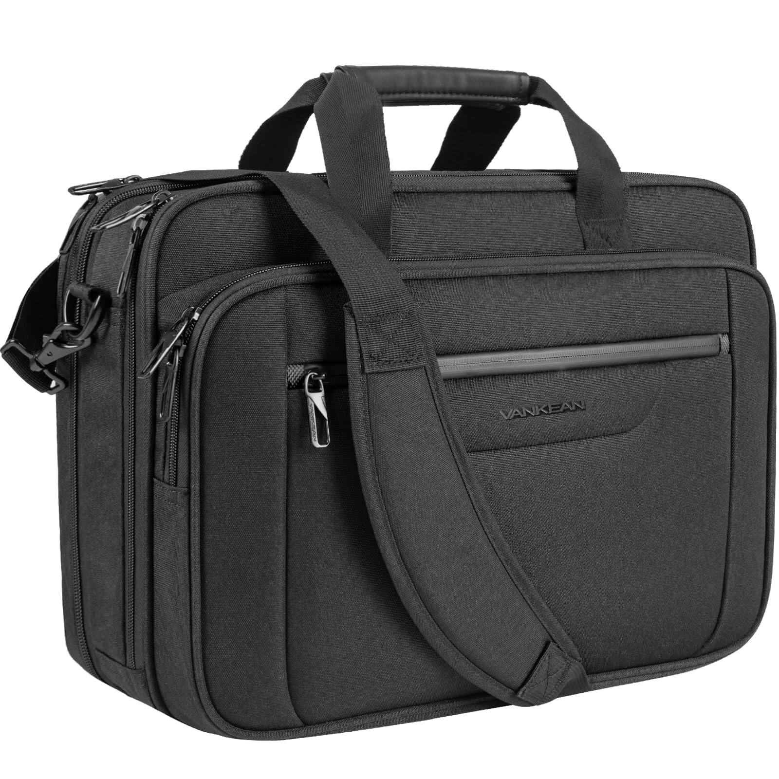 VANKEAN 17.3" Expandable Laptop Briefcase for Travel & Business | Multi Function