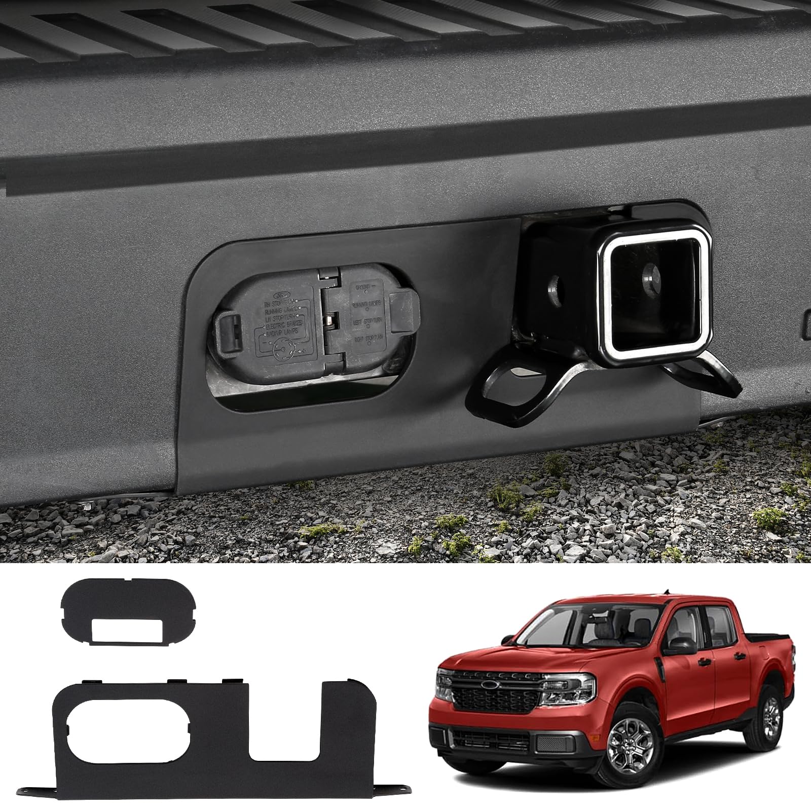 Mabett Rear Bumper Cover Plate for 2022-2026 Ford Maverick Accessories | Custom 