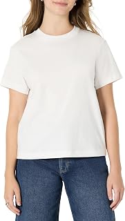 Amazon Essentials Women's Loose Fit Round Neck Cotton T-Shirt