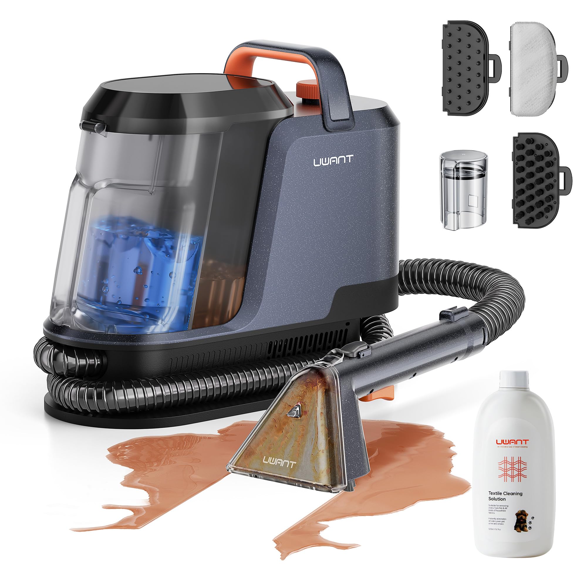 Uwant Carpet Cleaner Machine 18Kpa Portable Carpet Cleaner for Cars Couch, 2in1 