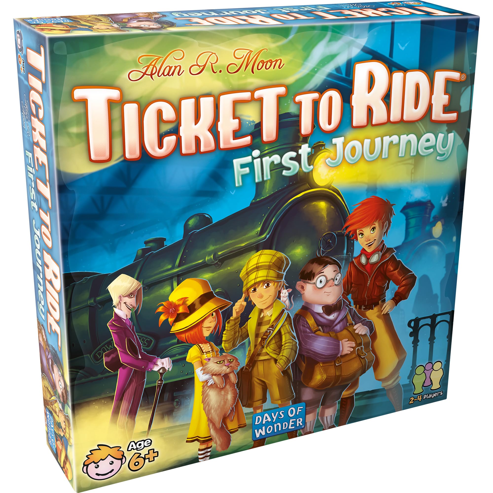 Ticket to Ride - First Journey (English Version) - A Game by Asmodee | Ages 6+ -