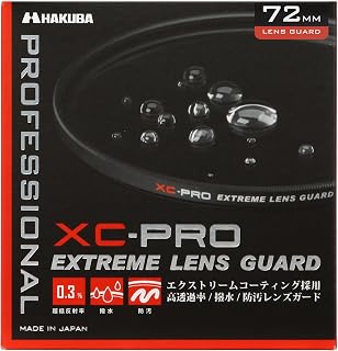 HAKUBA 72mm Lens Filter XC-Pro for Lens Protection, High Transparency, Water Repellent, Dirt Resistant, Thin Frame, Made in Japan, CF-XCPRLG72