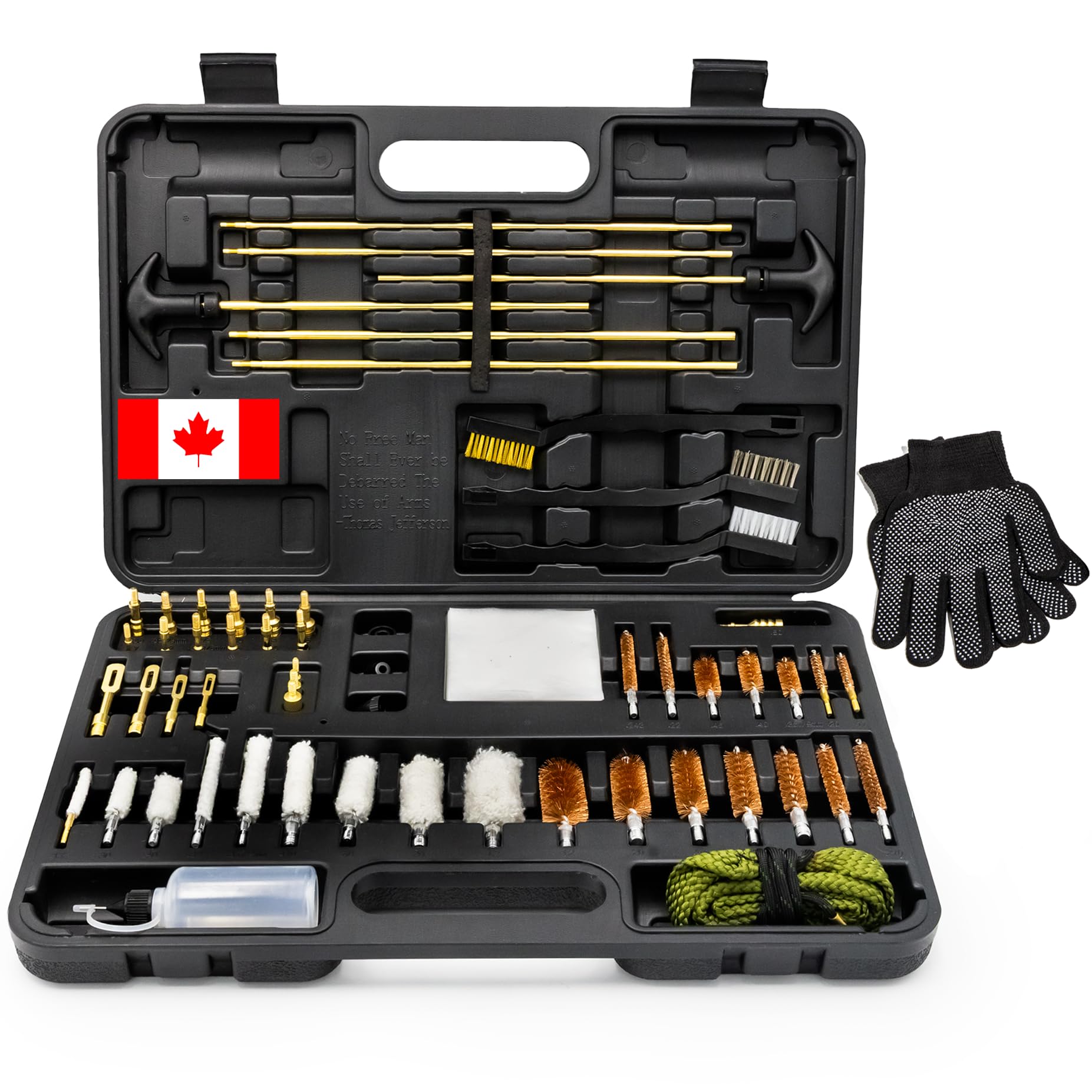 Elite Universal Gun Cleaning Kit for All Guns, Gun Brushes for Pistol Handgun