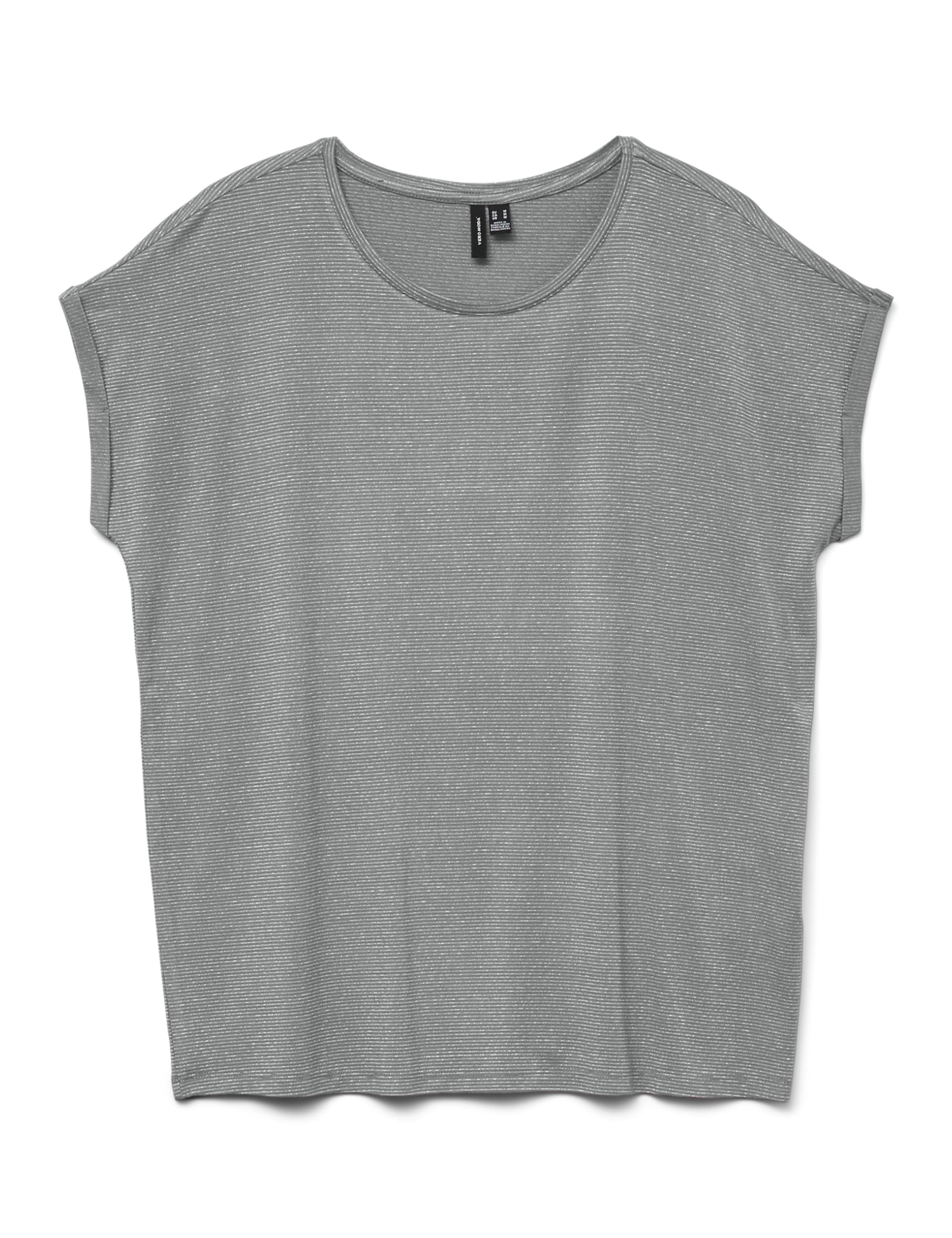VERO MODA Vmlava Glitter SS Top Stripe Ga Jrs Noos para Mujer