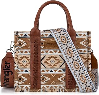 Wrangler Tote Bag, Women's Aztec Handbag, Western Purse