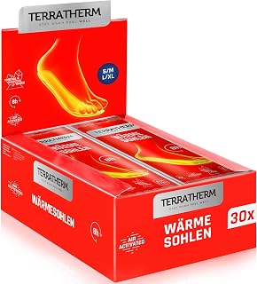 TerraTherm Heat Insoles - 8H Warm Feet Air Activated
