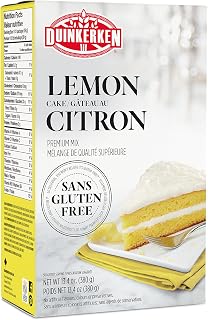 Gluten Free Lemon Cake Mix by Duinkerken - Gluten Free Cake Mix - Made with All Natural Ingredients - Easy to Make - Allergen-Free - Made in Canada - 380g