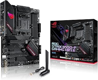 Asus ROG Strix B550-F Gaming WiFi II AMD AM4 (3rd Gen Ryzen) ATX DDR4 Gaming Motherboard (PCIe 4.0, WiFi 6E, 2.5Gb LAN, BIOS Flashback, HDMI 2.1, Addressable RGB Header and Aura Sync)