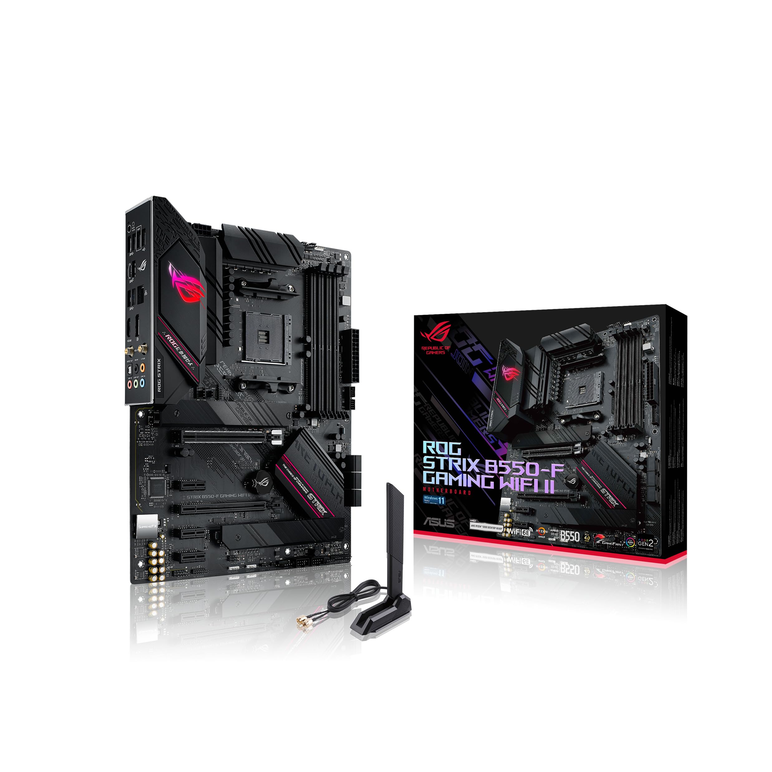 Asus ROG Strix B550-F Gaming WiFi II AMD AM4 (3rd Gen Ryzen) ATX DDR4 Gaming Mot