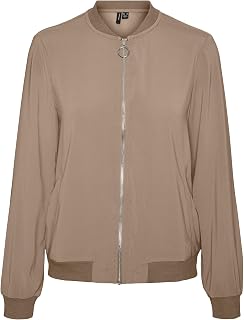VERO MODA Women's Jacket Blouson Fly Away Collar Zipper Lightweight Jacket Versatile