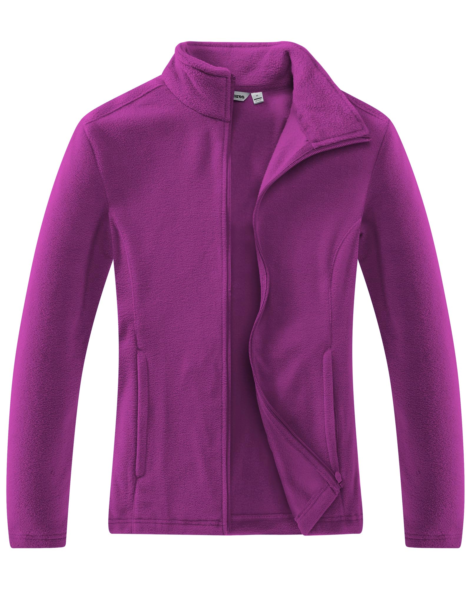 Outdoor Ventures Women's Lightweight Warm Zip Up Long-Sleeve Soft Polar Fleece J