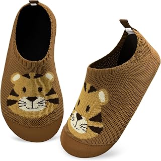 Kyopp Chaussons Enfant Garçon Respirant Pantoufles Filles Doux Antidérapant Chaussette Chaussures Unisexe