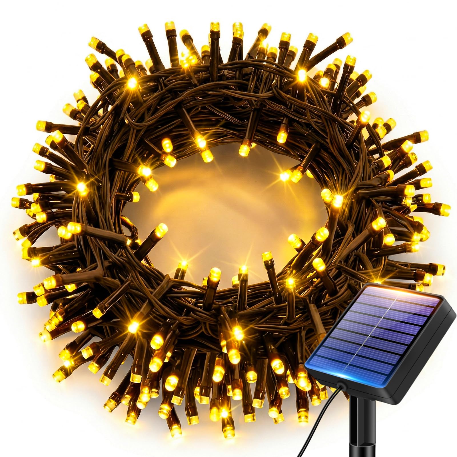bitjam Solar Lights Outdoor Garden String, 6M/20FT 60 LED Solar Fairy Light | IP