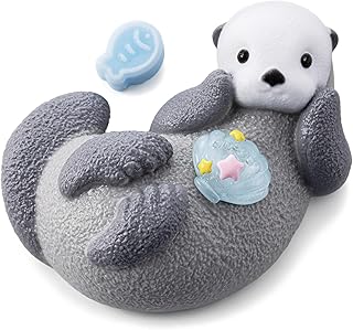 Handmade Taba Sea Otter Squishy-Premium Non-Toxic Silicone Stress Relief | Ultra-Soft Squishy Fidget Toys for Anxiety, Cute & Collectible Gift for Kids and Adults
