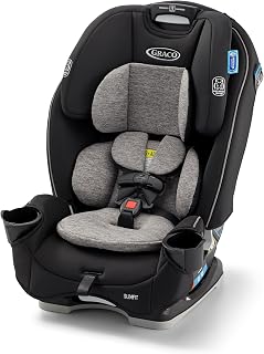 Graco Slimfit 3-in-1 Convertible Car Seat, Jarret | 3 Modes of Use: Rear & Forward-Facing Harness and Highback Booster; Slim Design, Adjustable Headrest & Harness, Space-Saving