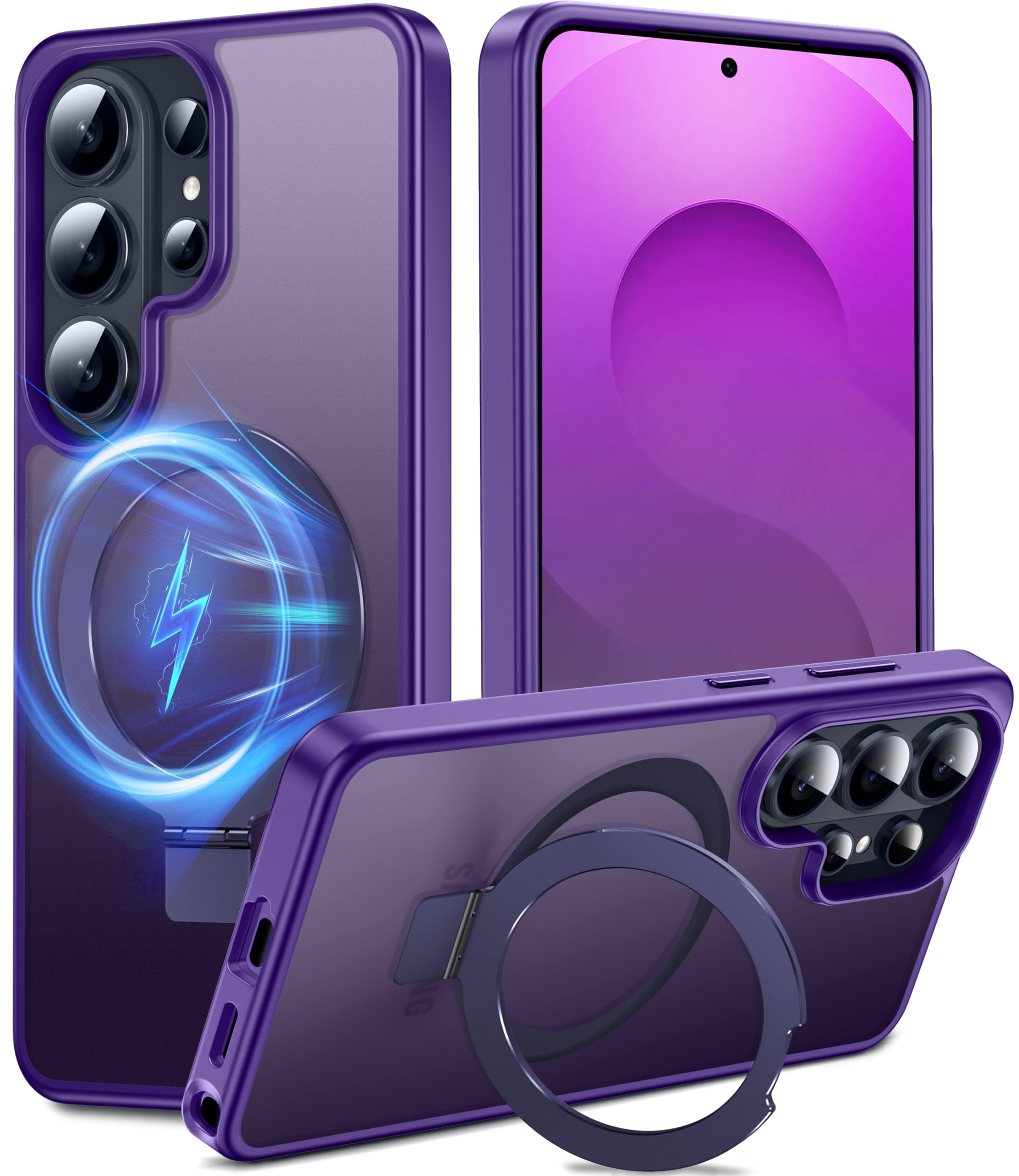 DASFOND Mag-Stand Designed for Sansung S25 Ultra Case, Upgraded [All-in-1] [Comp