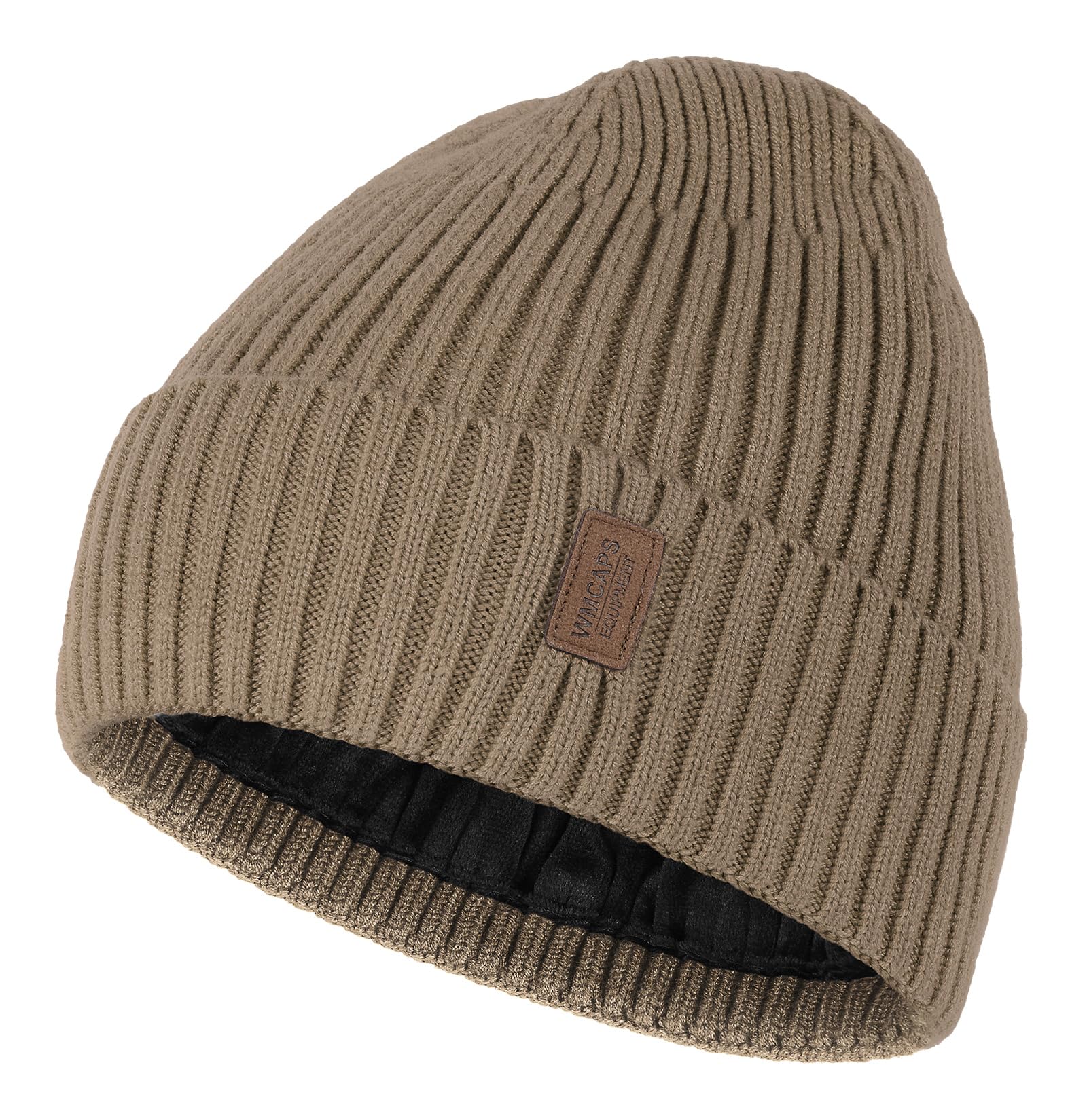 Wmcaps Knit Beanie - Thermal Winter Hat with Fleece Lining, Gift for Men