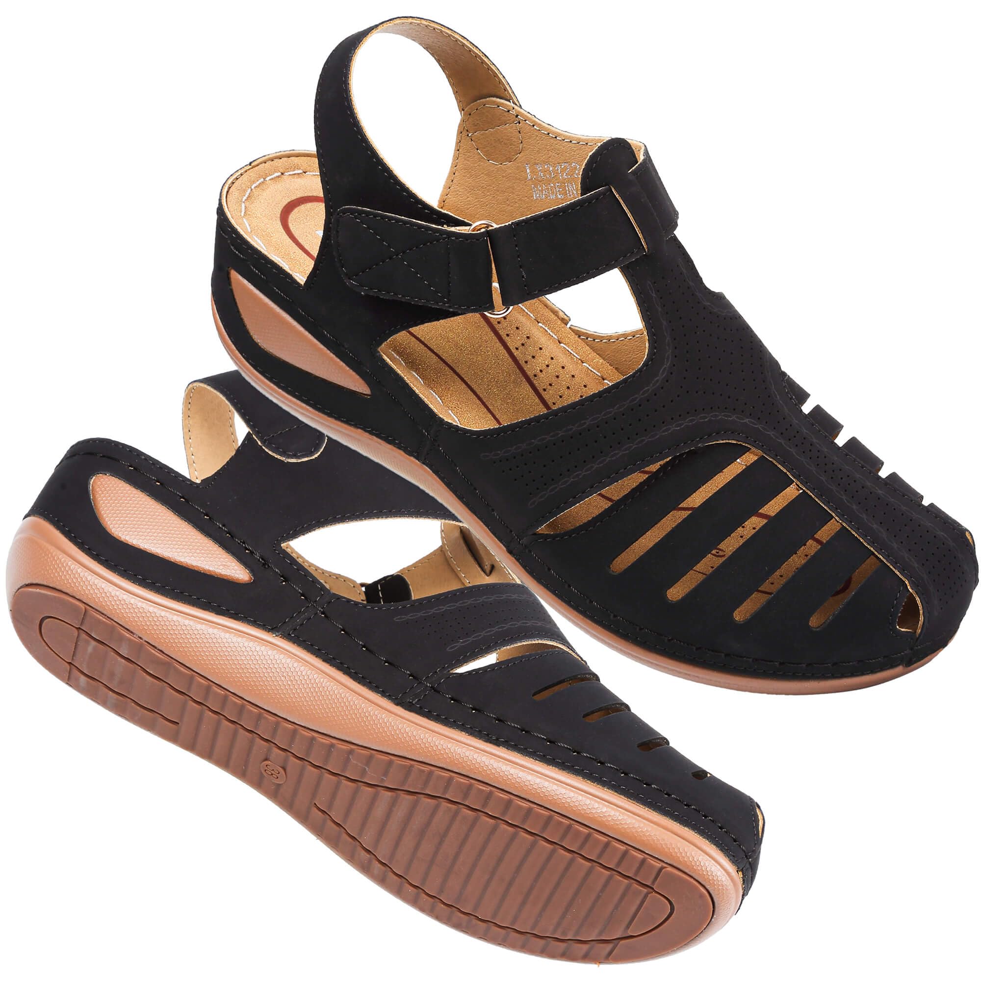 Sandals Womens Summer Wedge Sandals For Women Dressy Sandals Closed Toe Sandal W