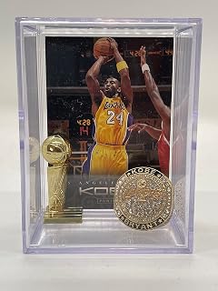Los Angeles Lakers Replica NBA 20 Years Black Mamba Ring Trophy Shadowbox w/Kobe Bryant Card
