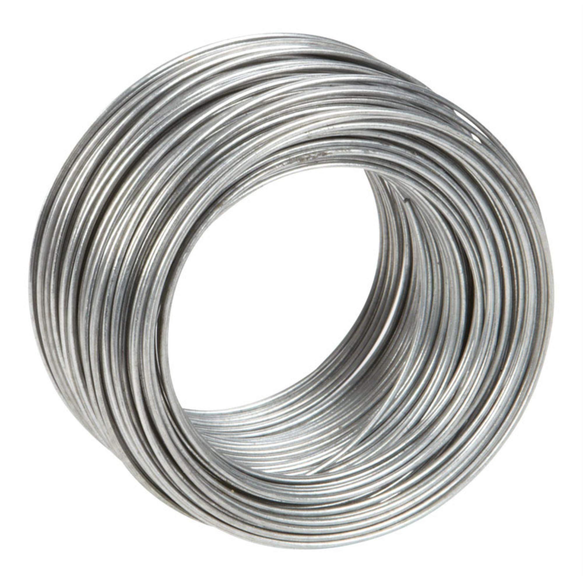 Hillman Galvanized Solid Steel Utility Wire, 25 lb, 18 Ga x 100 Feet | Flexible 