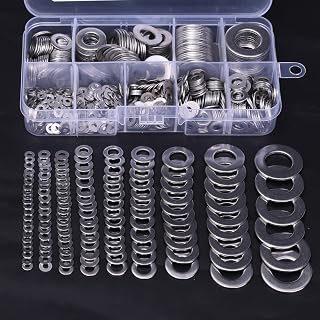 684pcs/box 304 Stainless Steel Flat Washers M2-M12 Screw Gasket Home Repair Fasteners Accessories