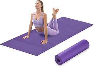 Sunny Health & Fitness Exercise Yoga Mats -Non-Slip Support for Home & Gym