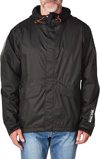 Helly Hansen マンチェスター 防水レインジャケット メンズ 通気性あり 防水防風構造 ストームフラップ, ブラック, 3X-Large